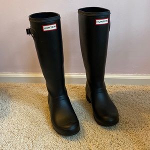 Black Original Tall Hunter Rainboots